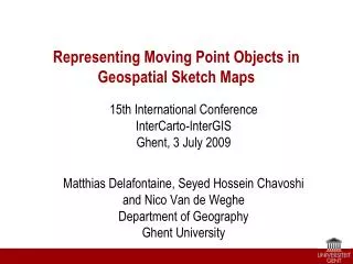 Representing Moving Point Objects in Geospatial Sketch Maps