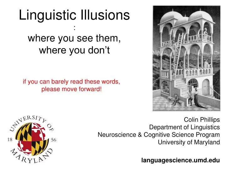 linguistic illusions where you see them where you don t