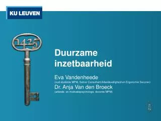 duurzame inzetbaarheid
