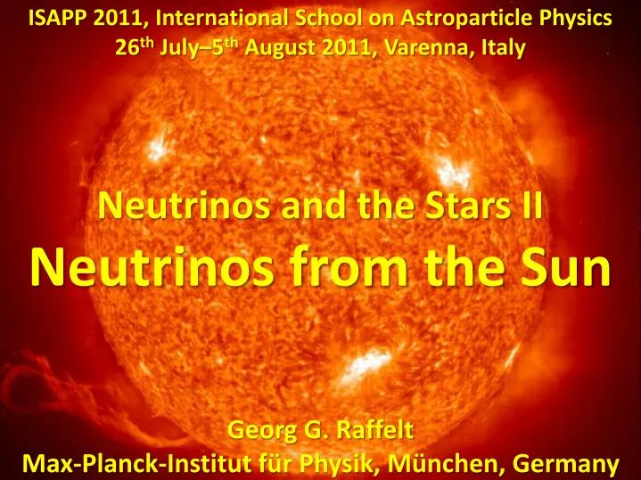 neutrinos from the sun