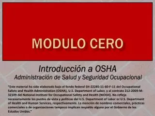 modulo cero