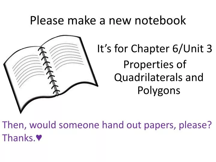 please make a new notebook