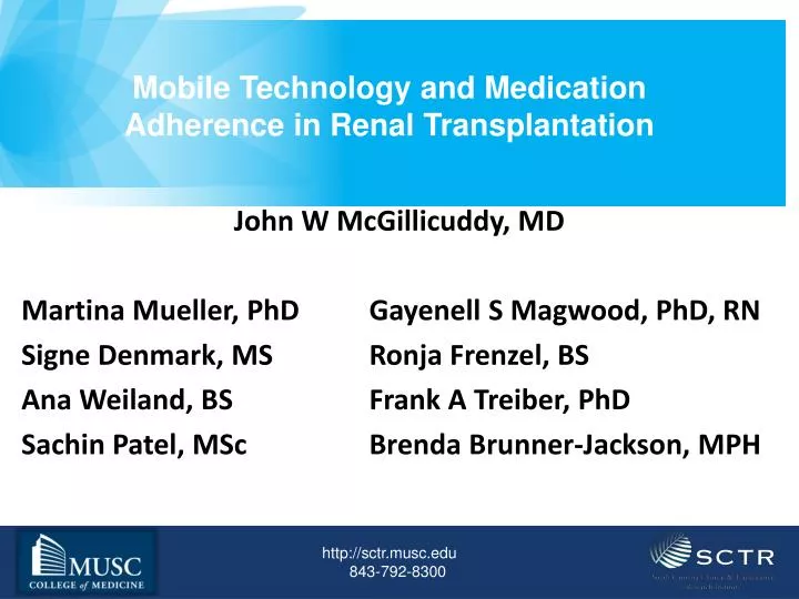 mobile technology and medication adherence in renal transplantation