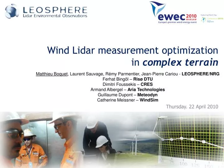 wind lidar measurement optimization in complex terrain