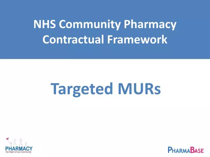 nhs community pharmacy contractual framework