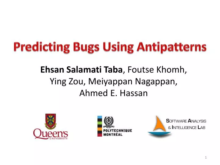 predicting bugs using antipatterns