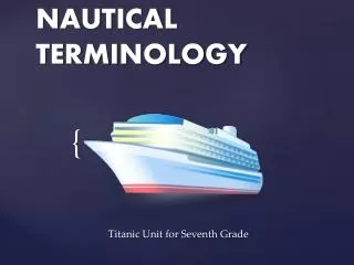 NAUTICAL TERMINOLOGY