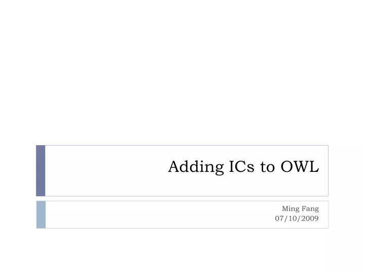 adding ics to owl