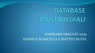 database multimediali
