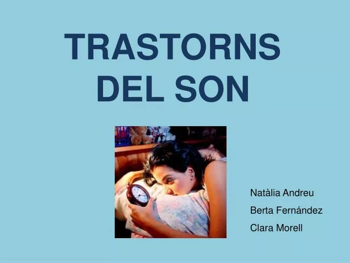 trastorns del son