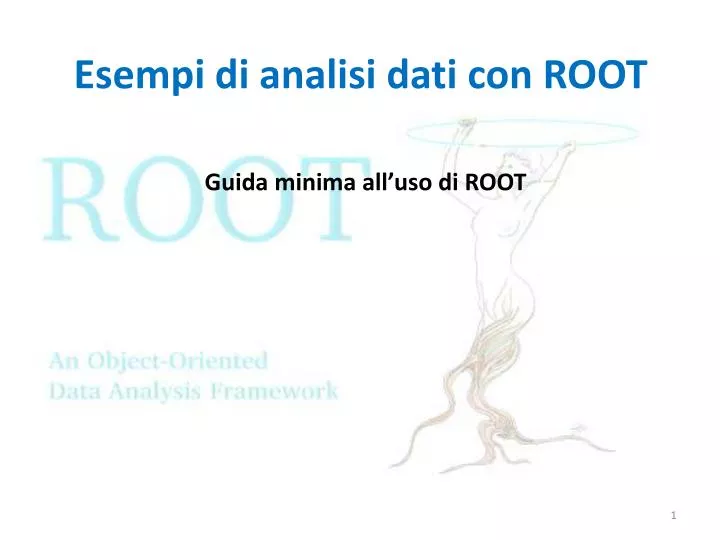 esempi di analisi dati con root