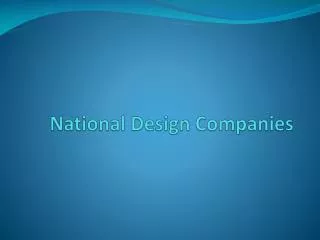 National Design Companies