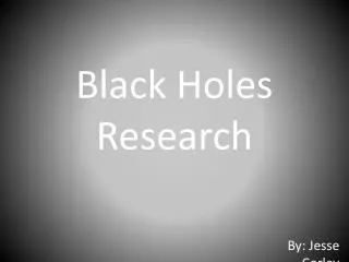 Black Holes Research