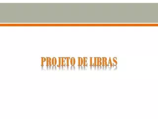 projeto de libras