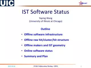 IST Software Status