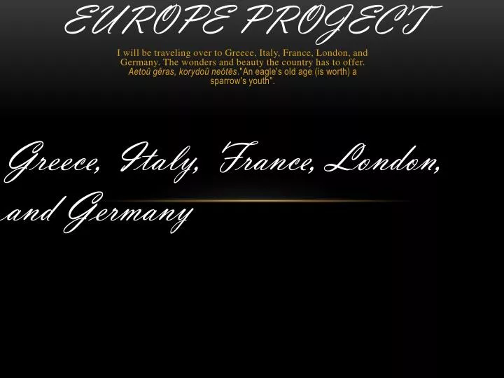 europe project