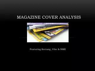 Magazine Cover Analysis