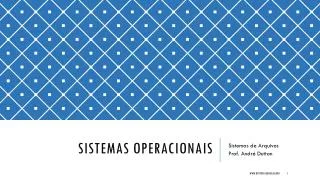 sistemas operacionais
