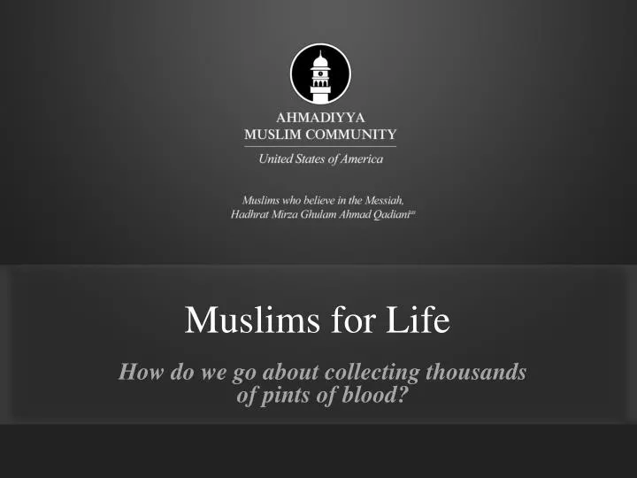 muslims for life