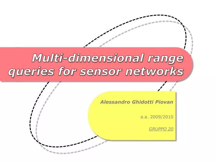 multi dimensional range queries for sensor networks