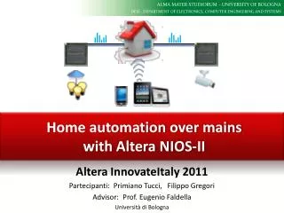 home automation over mains with altera nios ii