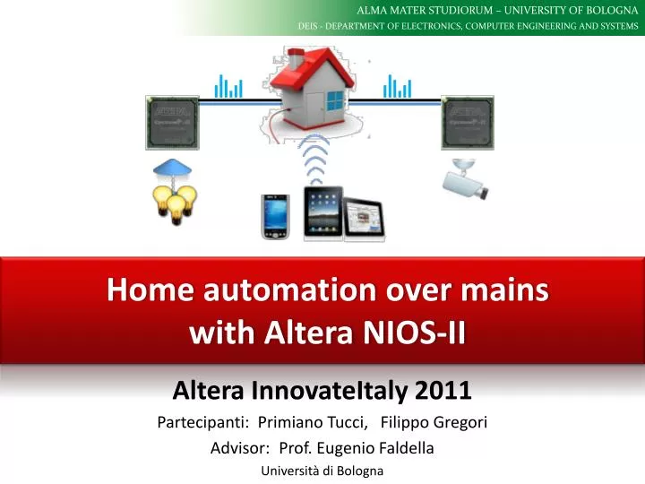 home automation over mains with altera nios ii
