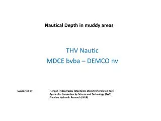 Nautical Depth in muddy areas