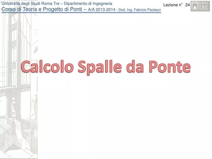 calcolo spalle da ponte