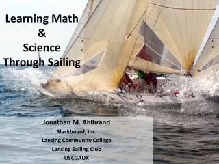 Learning Math &amp; Science Through Sailing