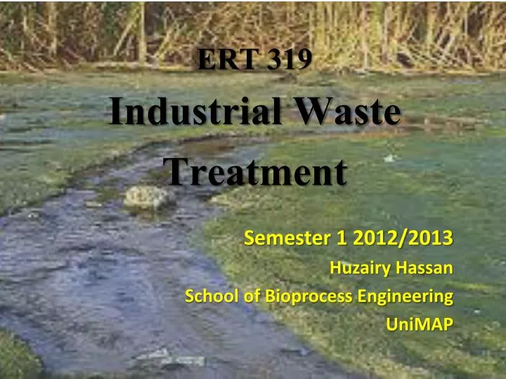 ert 319 industrial waste treatment