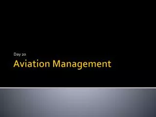 Aviation Management