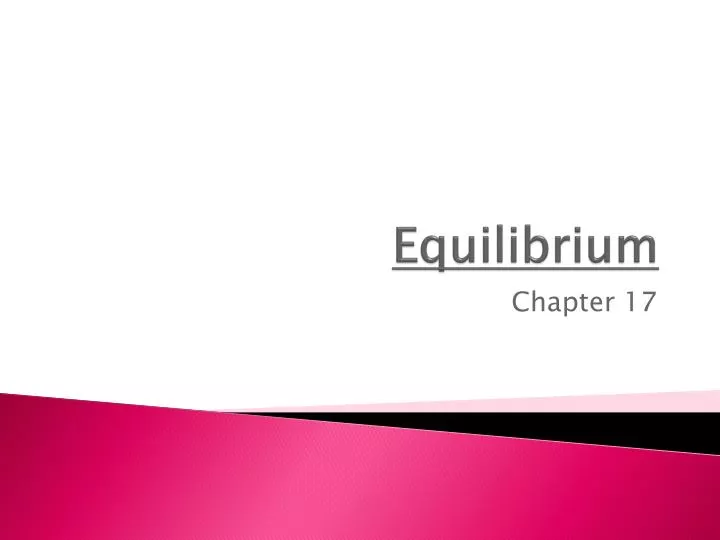 equilibrium