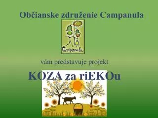 ob ianske zdru enie campanula