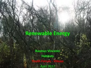 Renewable Energy