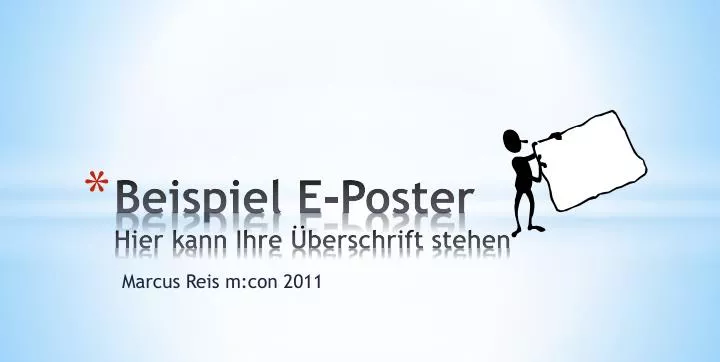 beispiel e poster hier kann ihre berschrift stehen