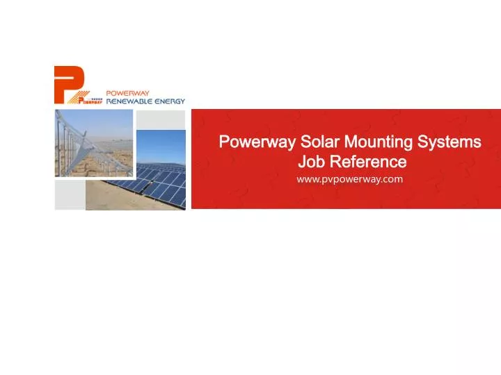 powerway solar mounting systems job reference