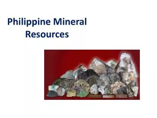 Philippine Mineral Resources