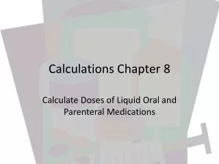 Calculations Chapter 8