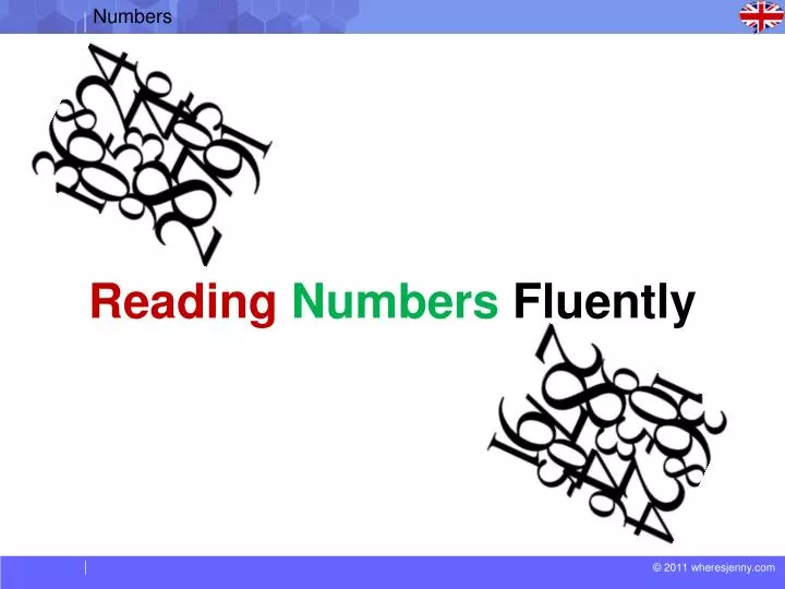 reading numbers fluently