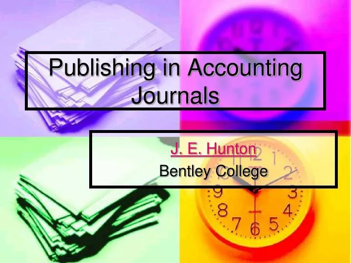 publishing in accounting journals