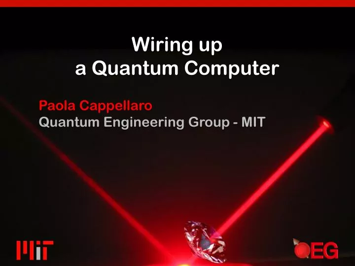 wiring up a quantum computer