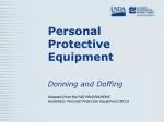 Personal Protective Equipment - slide 1