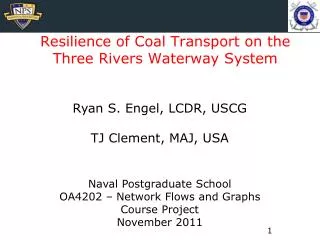 Resilience of Coal Transport on the Three Rivers Waterway System