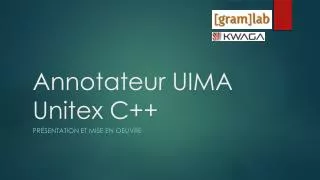 annotateur uima unitex c