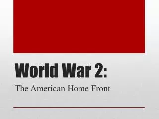 World War 2: