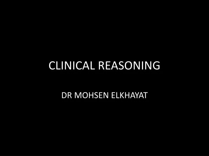 clinical reasoning