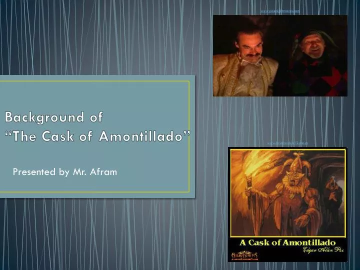 background of the cask of amontillado