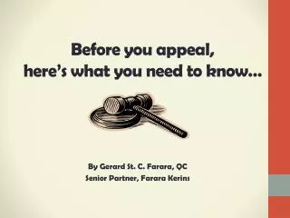 Before you appeal, here’s what you need to know…