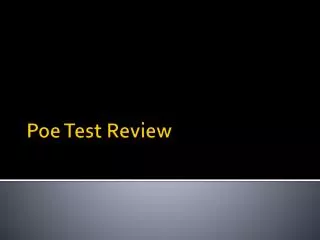 Poe Test Review