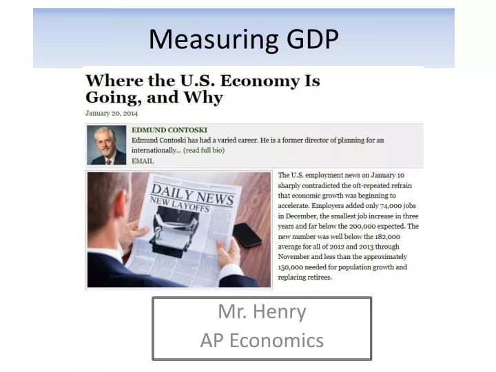 measuring gdp